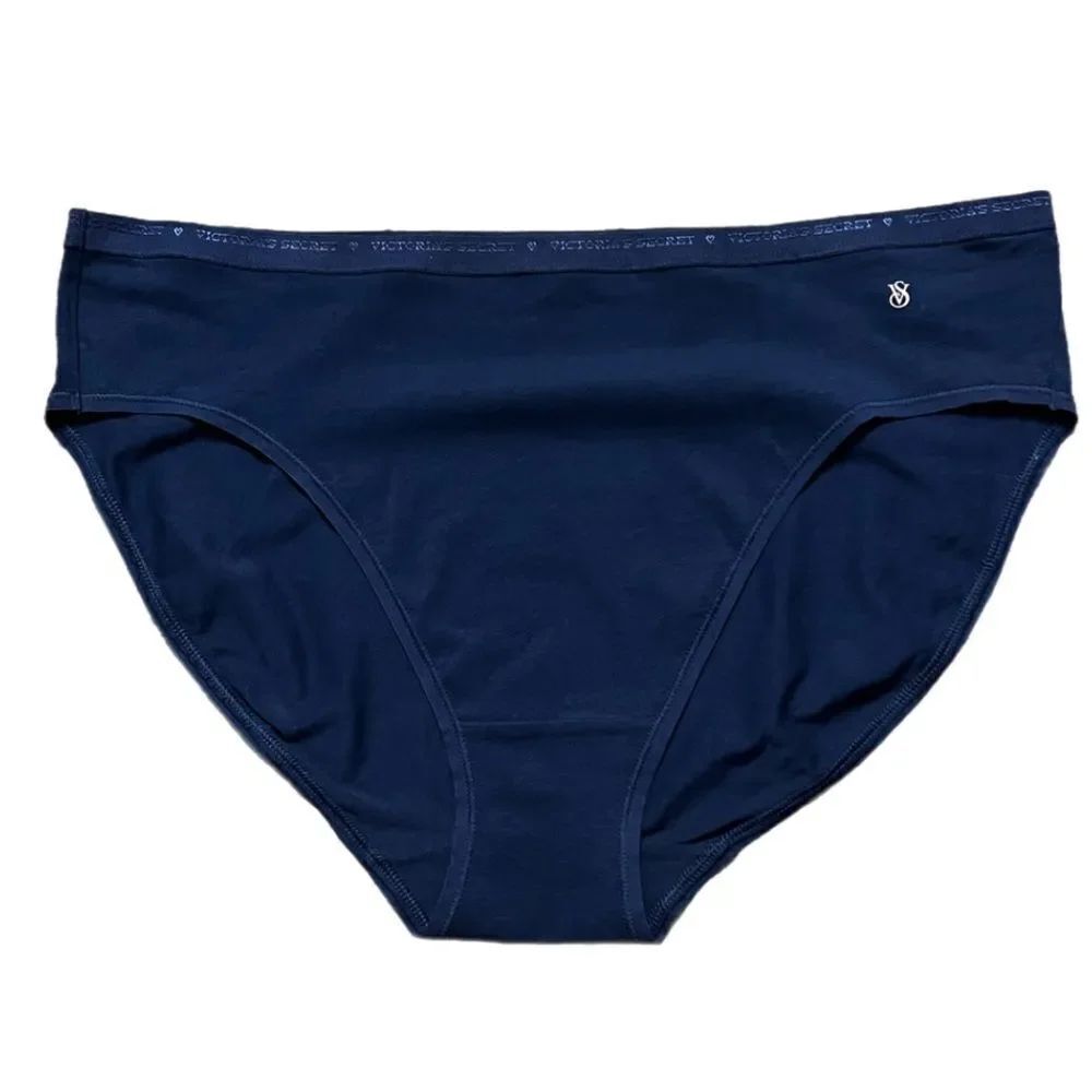 Victoria’s Secret Stretch Cotton High Leg Brief Panty Navy XLarge…